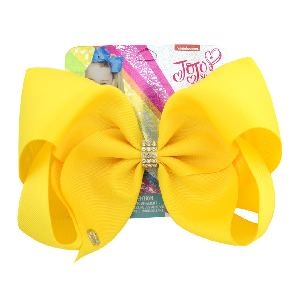 JMT-851594 Children's Bowknot and Curled Flower Duckbill Hairpin - 7.7CM Length, Individually Packaged