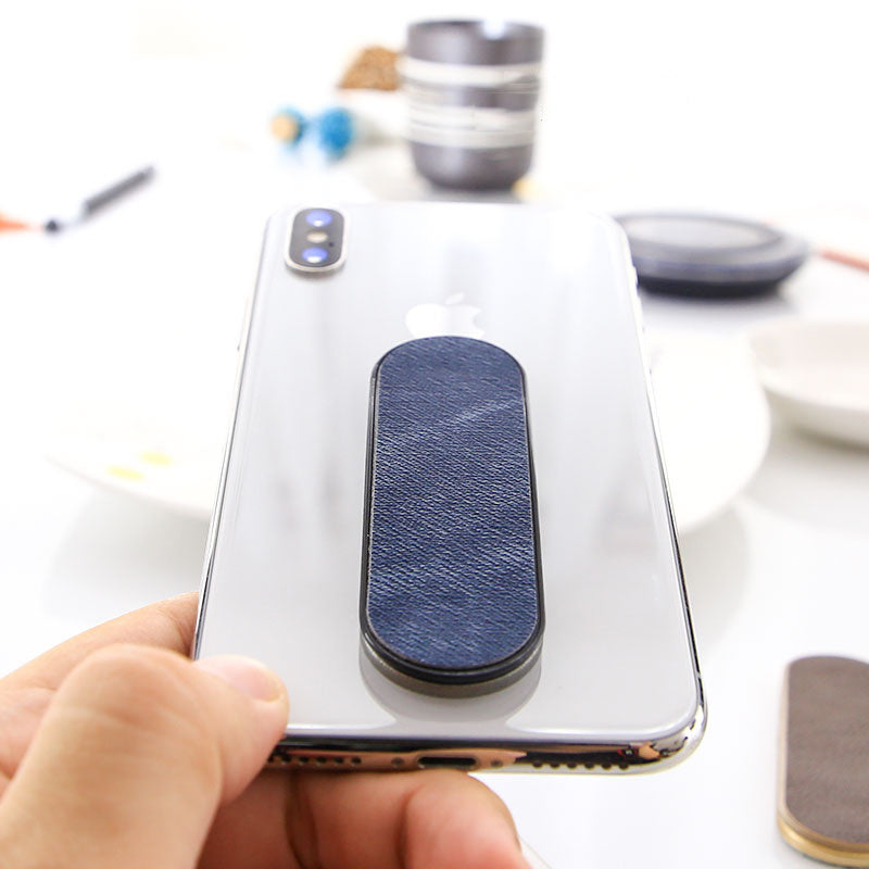 JMT-851914 Denim Multifunctional Phone Holder Ring Bracket for Bedside Use
