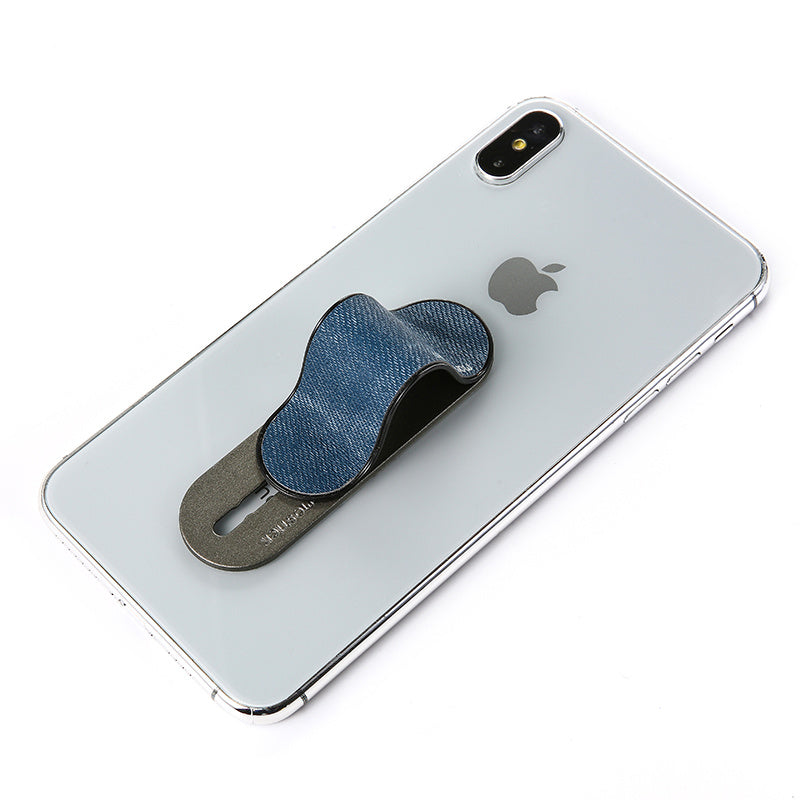 JMT-851914 Denim Multifunctional Phone Holder Ring Bracket for Bedside Use
