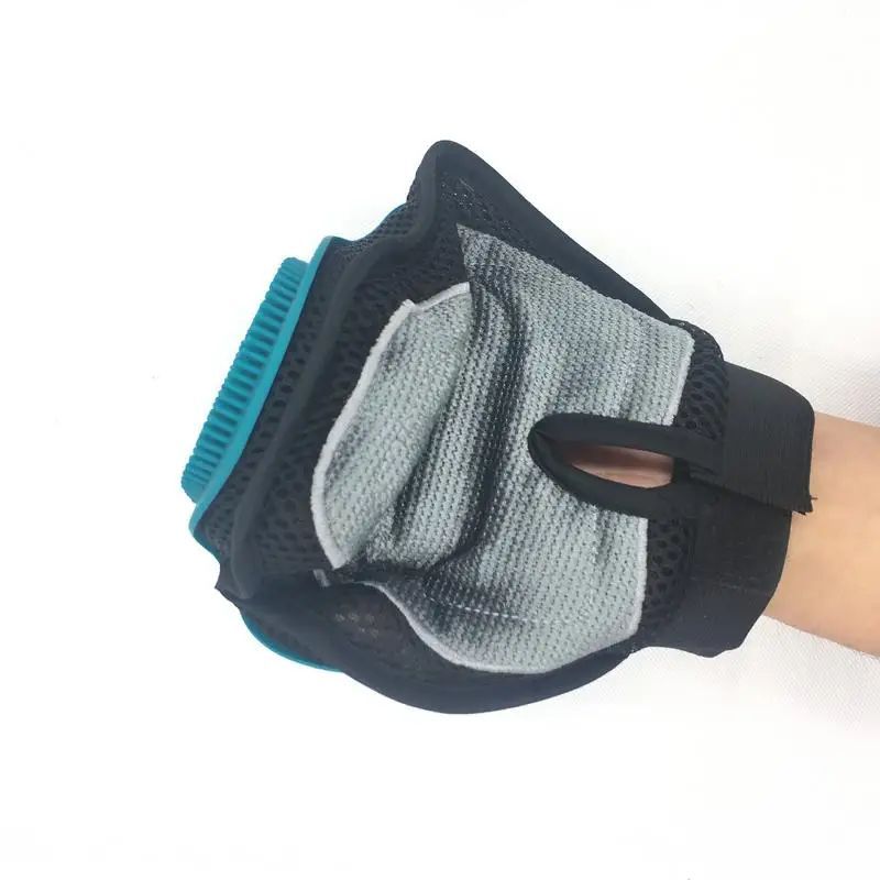 JMT-852298 Silicone Horse Massage Grooming Gloves for Gentle Bathing and Dehairing