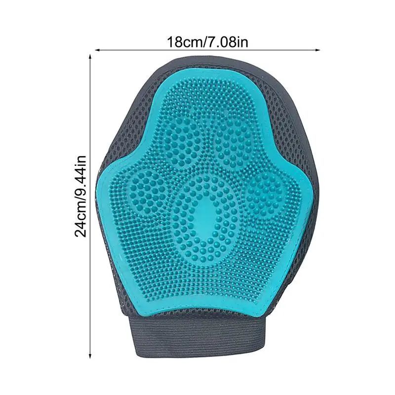 JMT-852298 Silicone Horse Massage Grooming Gloves for Gentle Bathing and Dehairing