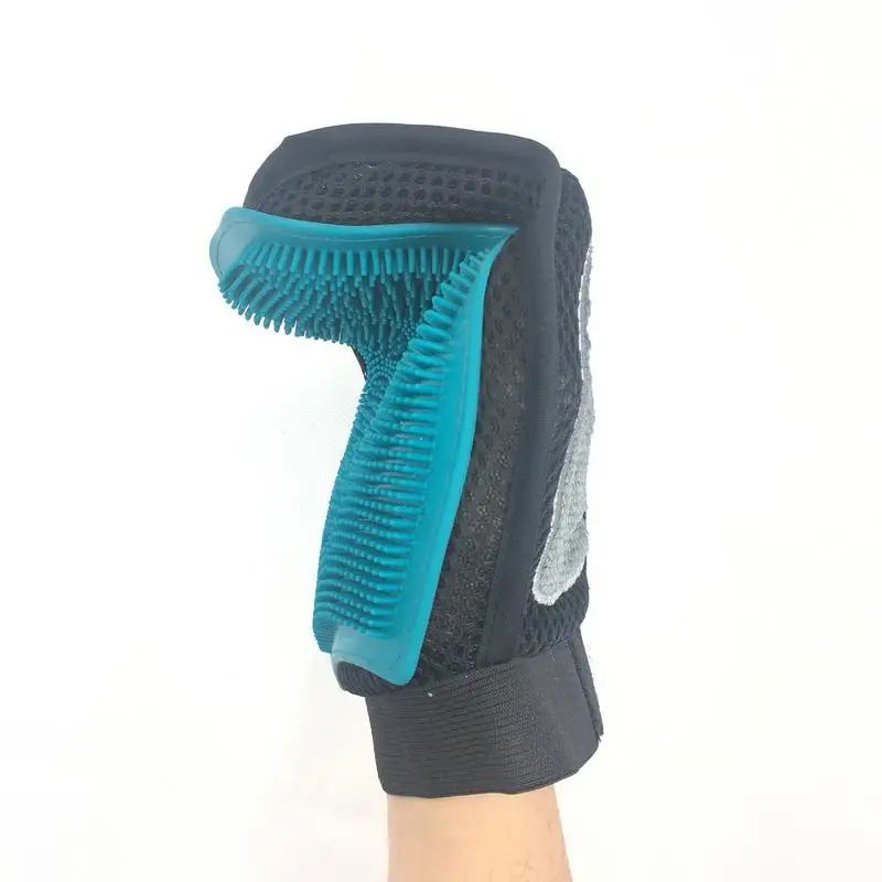 JMT-852298 Silicone Horse Massage Grooming Gloves for Gentle Bathing and Dehairing