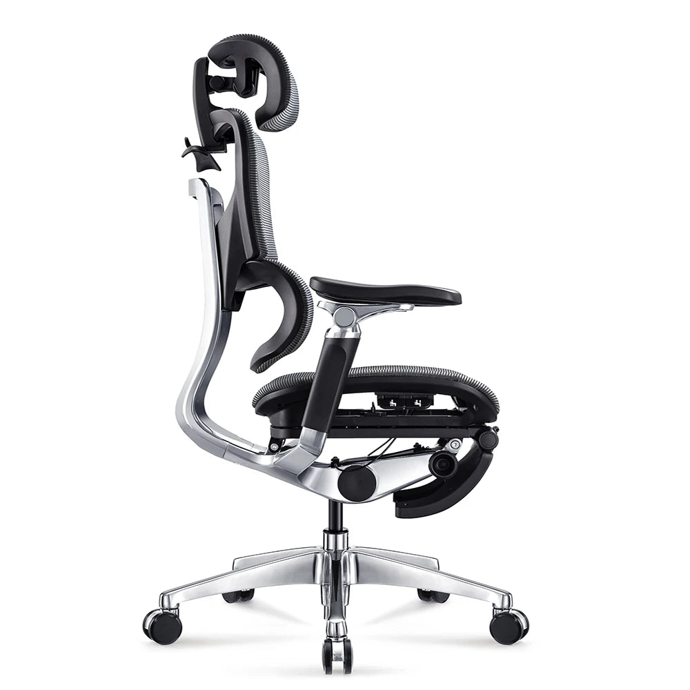JMT-852810 Ergonomic Adjustable Mesh Executive Office Chair with 7D Armrests and Swivel Base