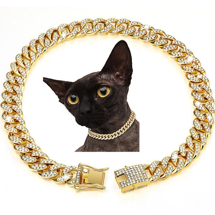 JMT-852874 Diamond Hip Hop Style Dog Collar Necklace in Gold, Silver, & Rose Gold - Multiple Sizes Available