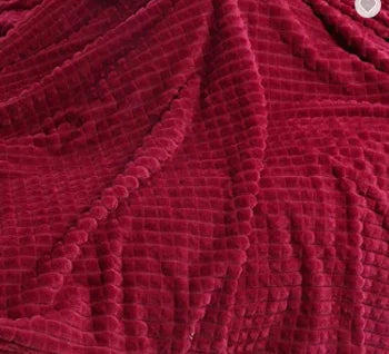 JMT-853130 Cozy Plush Flannel Blanket in Warm Touch Polyester for Winter Comfort