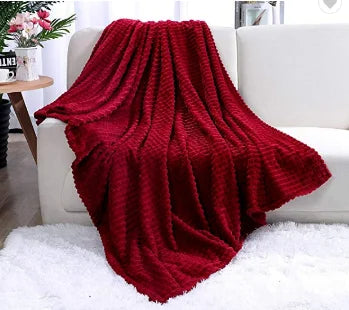 JMT-853130 Cozy Plush Flannel Blanket in Warm Touch Polyester for Winter Comfort
