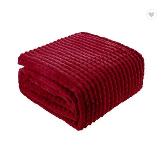 JMT-853130 Cozy Plush Flannel Blanket in Warm Touch Polyester for Winter Comfort