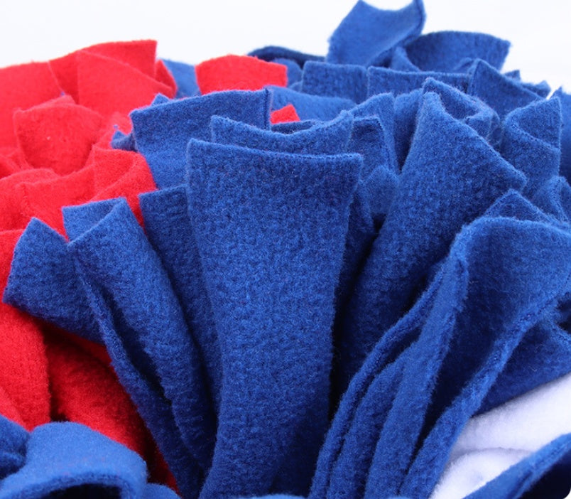 JMT-853194 Dog Slow Food Sniffing Mat - Shaker Velvet Chew Toy for Interactive Feeding