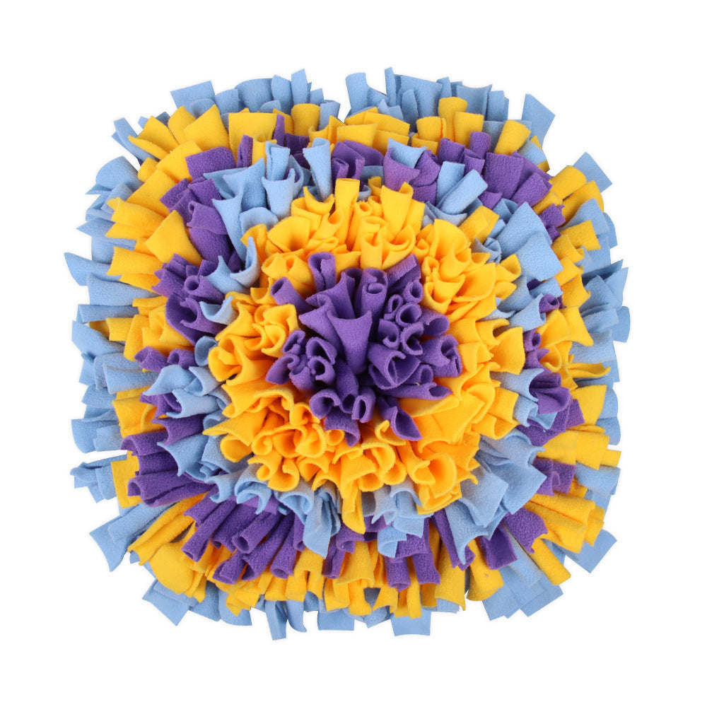 JMT-853194 Dog Slow Food Sniffing Mat - Shaker Velvet Chew Toy for Interactive Feeding