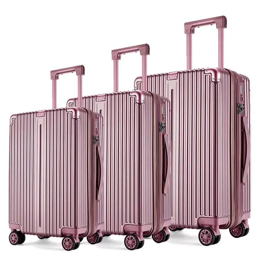 JMT-853258 Travel Luggage Set of 3 – Durable 4-Wheel Carry-On Suitcases Ideal for All Journeys