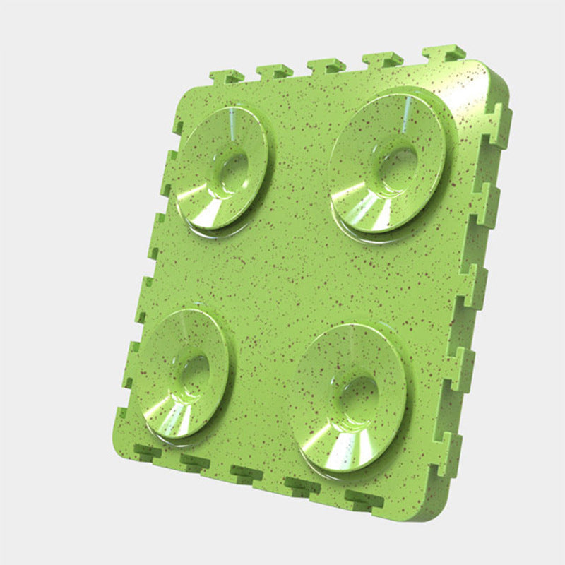 JMT-853386 Tricolor Plastic Pet Feeding Tray with Bowl for Dogs and Cats