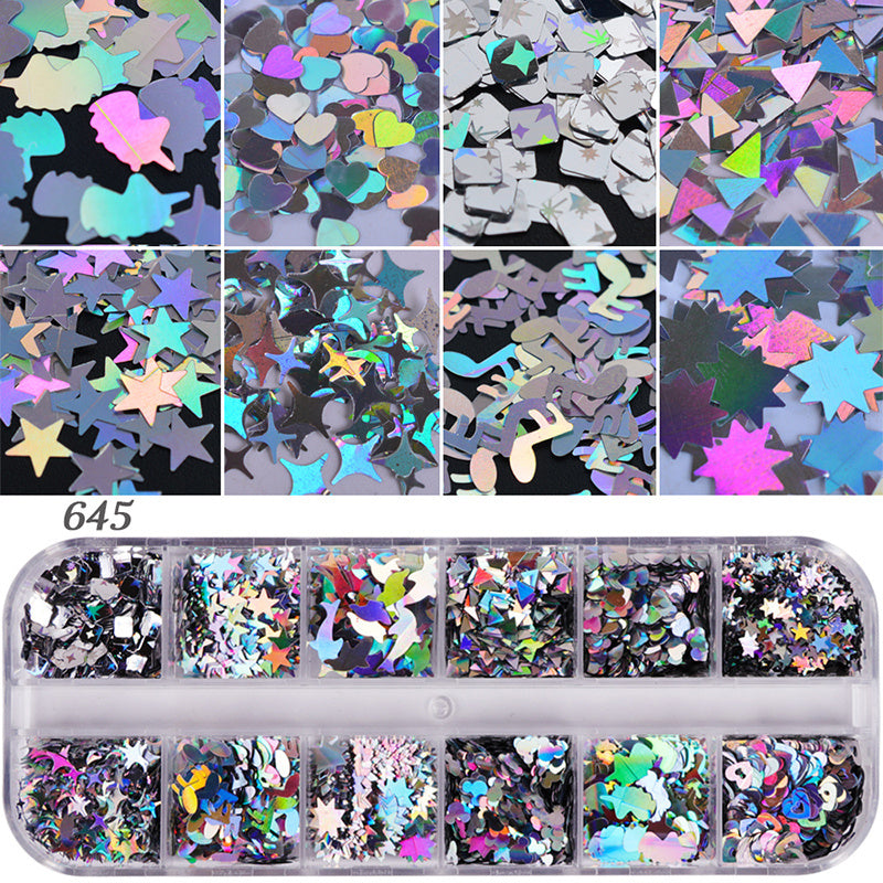 JMT-853514 Glitter Nail Polish Collection: Shell Powder, Laser Sequins, Chameleon Effects & More
