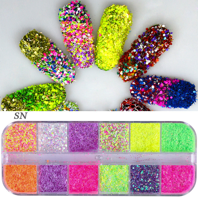 JMT-853514 Glitter Nail Polish Collection: Shell Powder, Laser Sequins, Chameleon Effects & More