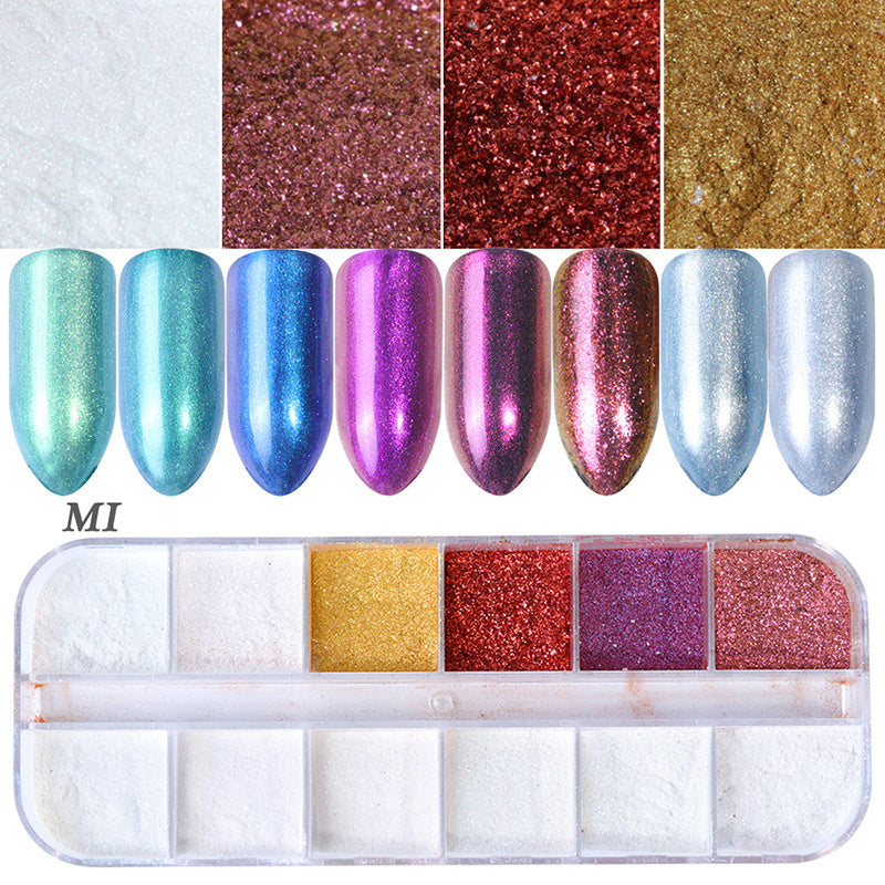 JMT-853514 Glitter Nail Polish Collection: Shell Powder, Laser Sequins, Chameleon Effects & More