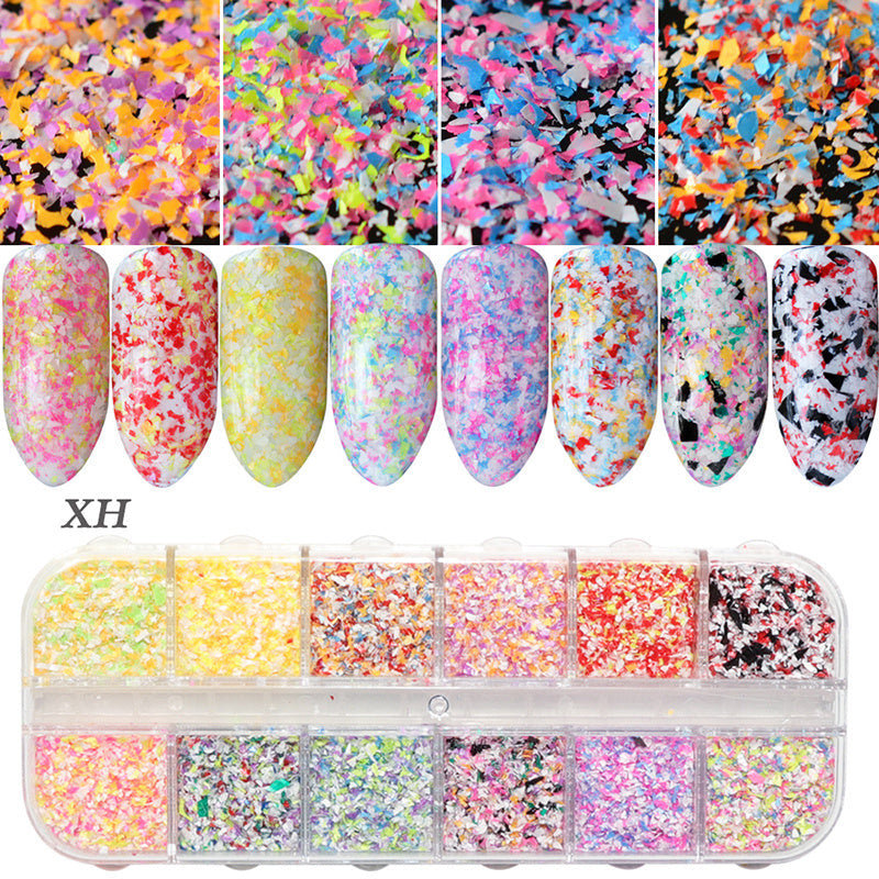 JMT-853514 Glitter Nail Polish Collection: Shell Powder, Laser Sequins, Chameleon Effects & More