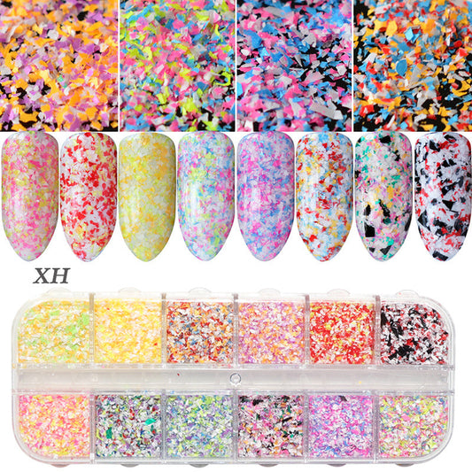 JMT-853514 Glitter Nail Polish Collection: Shell Powder, Laser Sequins, Chameleon Effects & More