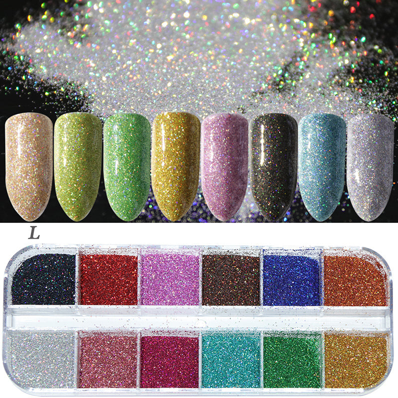 JMT-853514 Glitter Nail Polish Collection: Shell Powder, Laser Sequins, Chameleon Effects & More