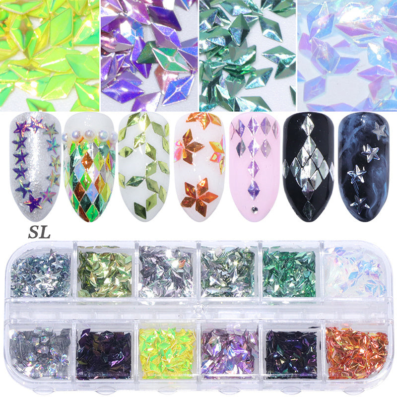 JMT-853514 Glitter Nail Polish Collection: Shell Powder, Laser Sequins, Chameleon Effects & More