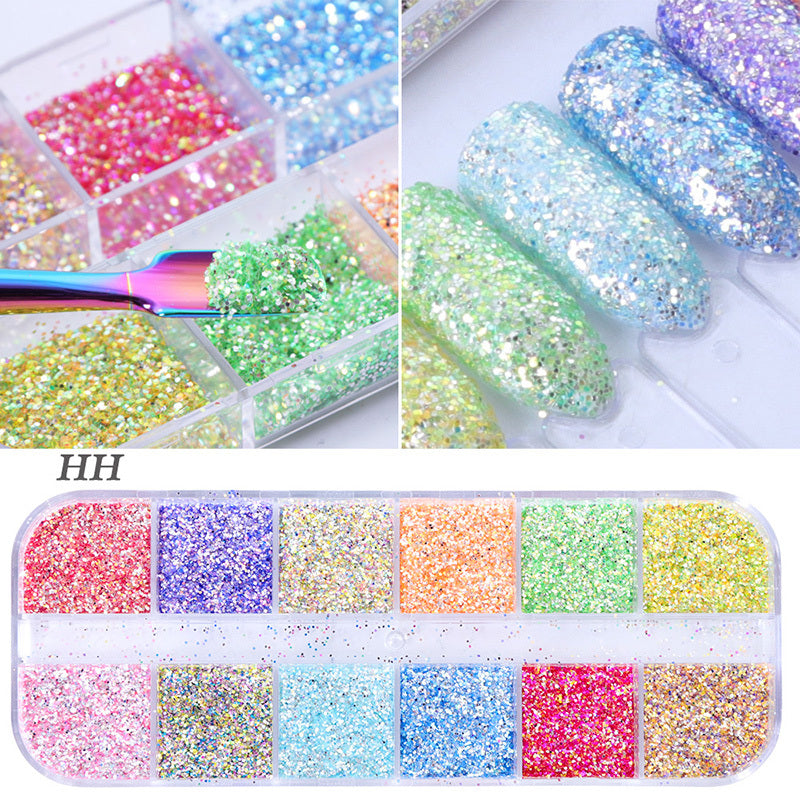 JMT-853514 Glitter Nail Polish Collection: Shell Powder, Laser Sequins, Chameleon Effects & More
