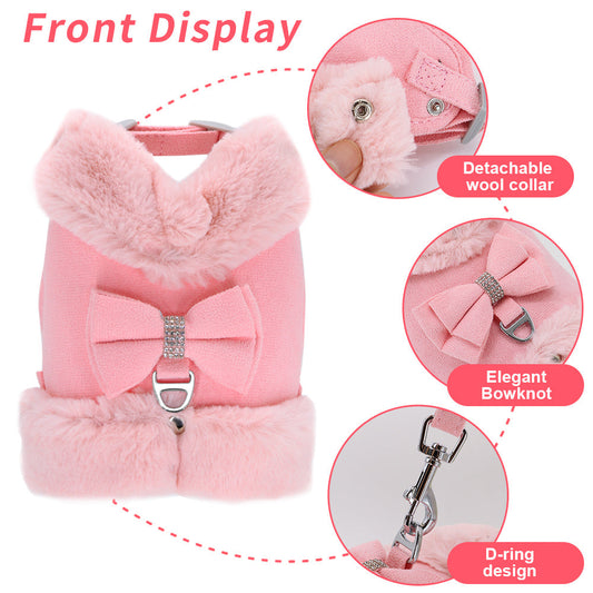 JMT-853834 Adjustable Dog Walking Harness with Traction Rope in Multiple Colors