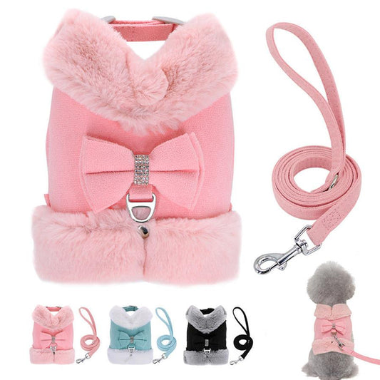JMT-853834 Adjustable Dog Walking Harness with Traction Rope in Multiple Colors