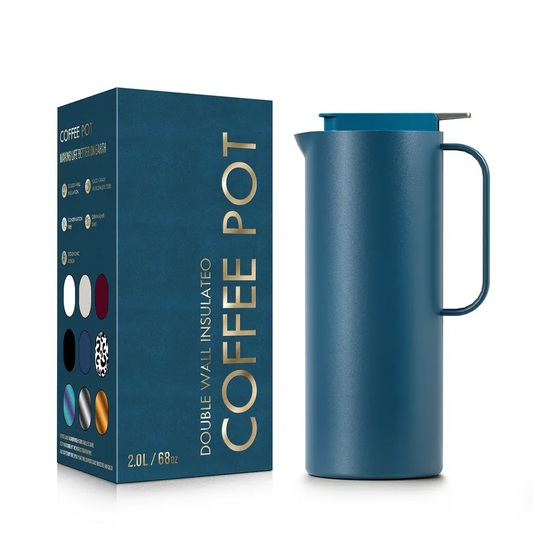 JMT-854474 Large Capacity 47oz Double Wall Insulated Stainless Steel Vacuum Coffee and Tea Pot