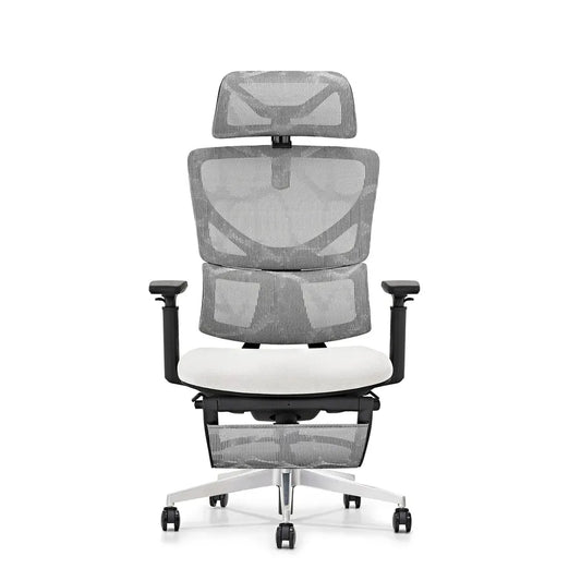 JMT-855114 Ergonomic High Back Mesh Office Chair with Footrest and Swivel Function