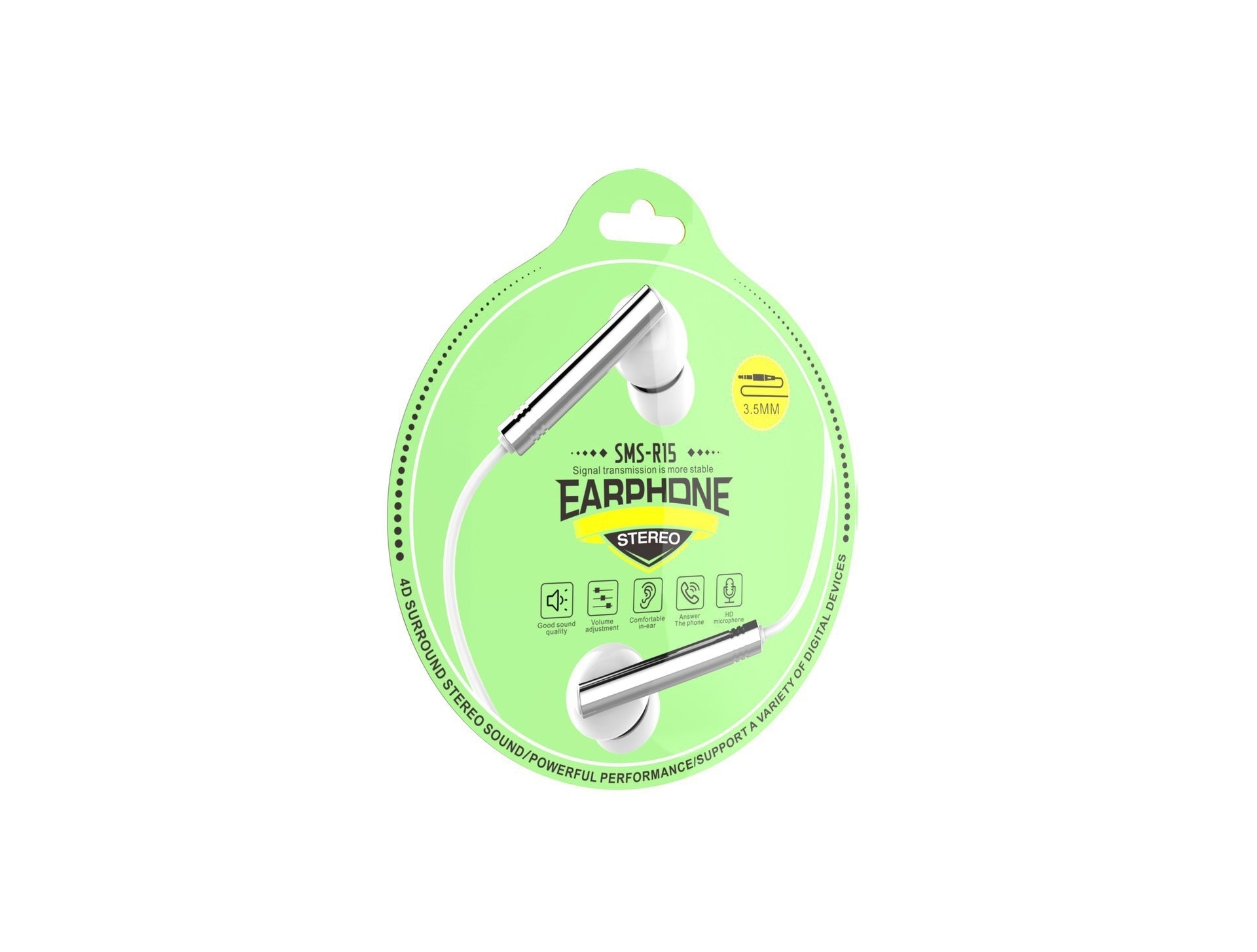 JMT-855178 In-Ear Wired Gaming Headset with In-Line Mic and 3.5mm Plug