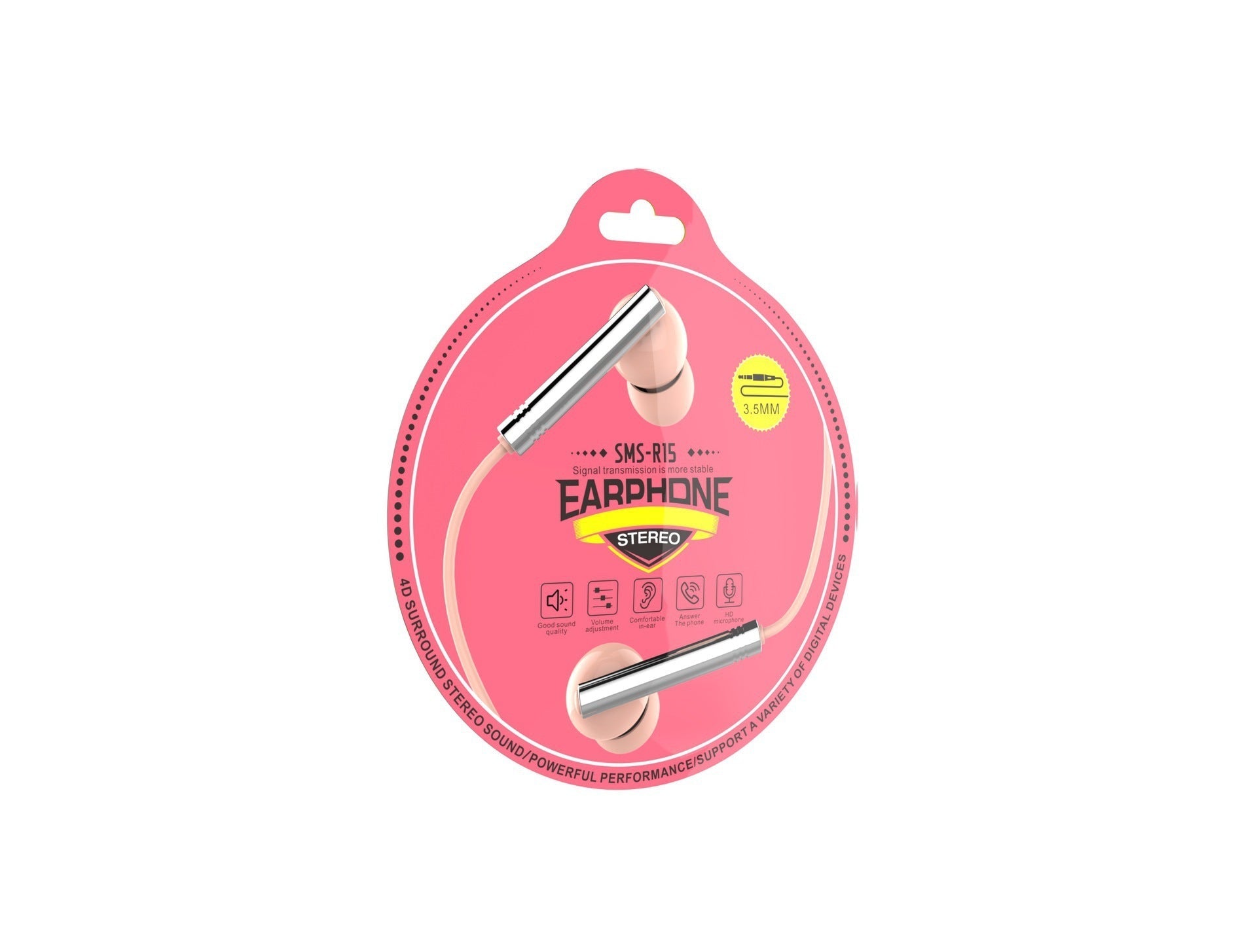 JMT-855178 In-Ear Wired Gaming Headset with In-Line Mic and 3.5mm Plug