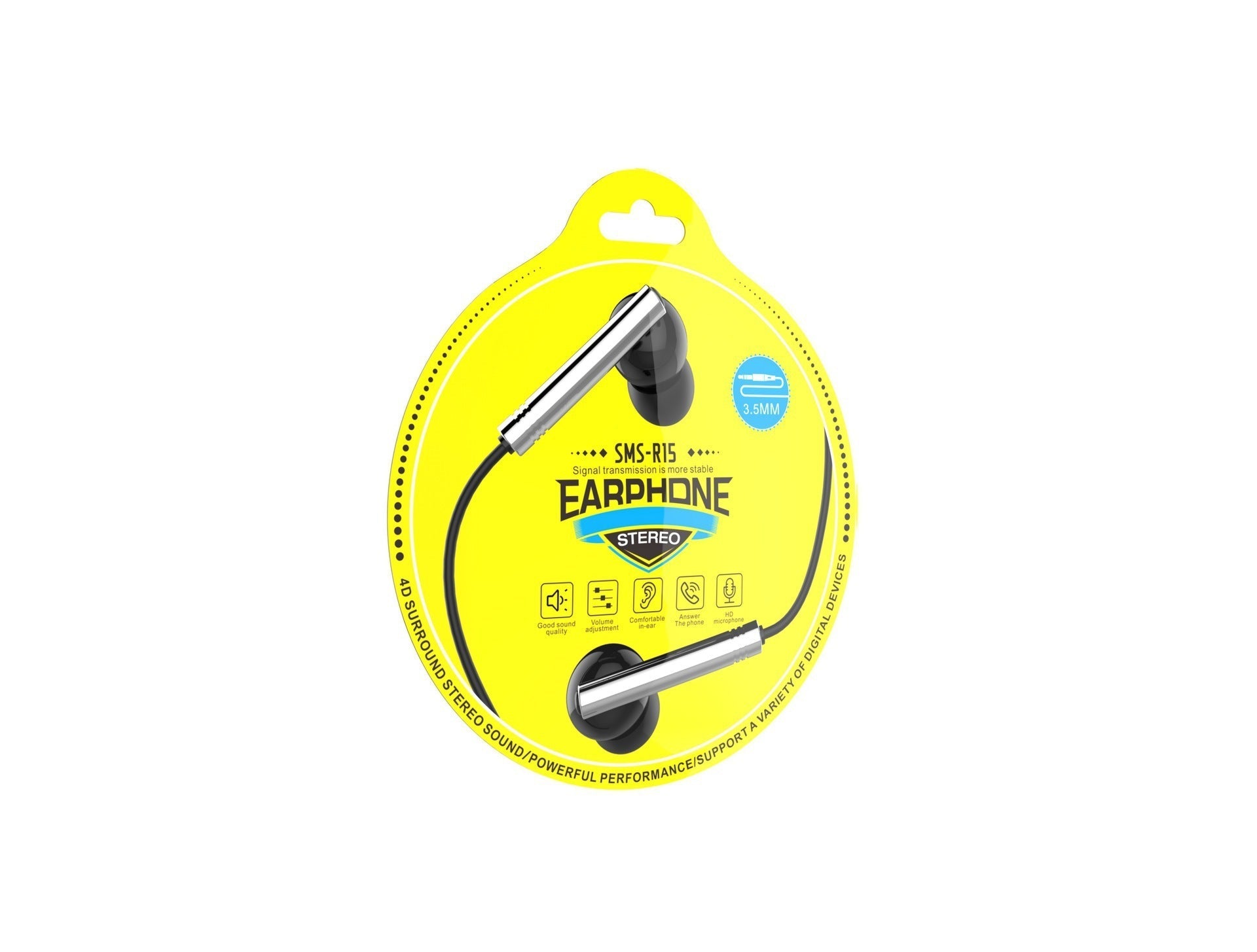 JMT-855178 In-Ear Wired Gaming Headset with In-Line Mic and 3.5mm Plug