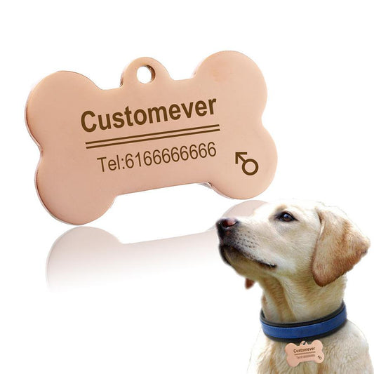 JMT-855178 Personalized Stainless Steel Anti-Lost Pet ID Tag - Durable, Custom Engravable Designs in Various Shapes