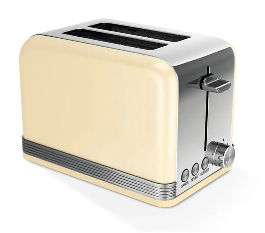 JMT-855178 Stainless Steel 2-Slice Automatic Pop-Up Toaster with Plated Trim