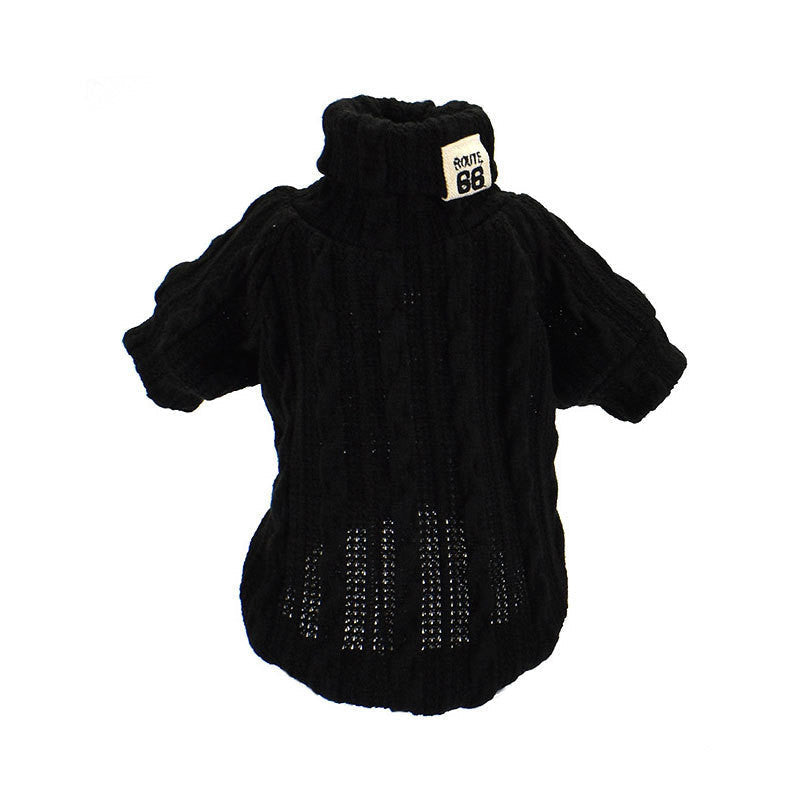 JMT-855434 Cozy Knitwear Coat for Small and Medium Pets in Orange, Black, and Grey