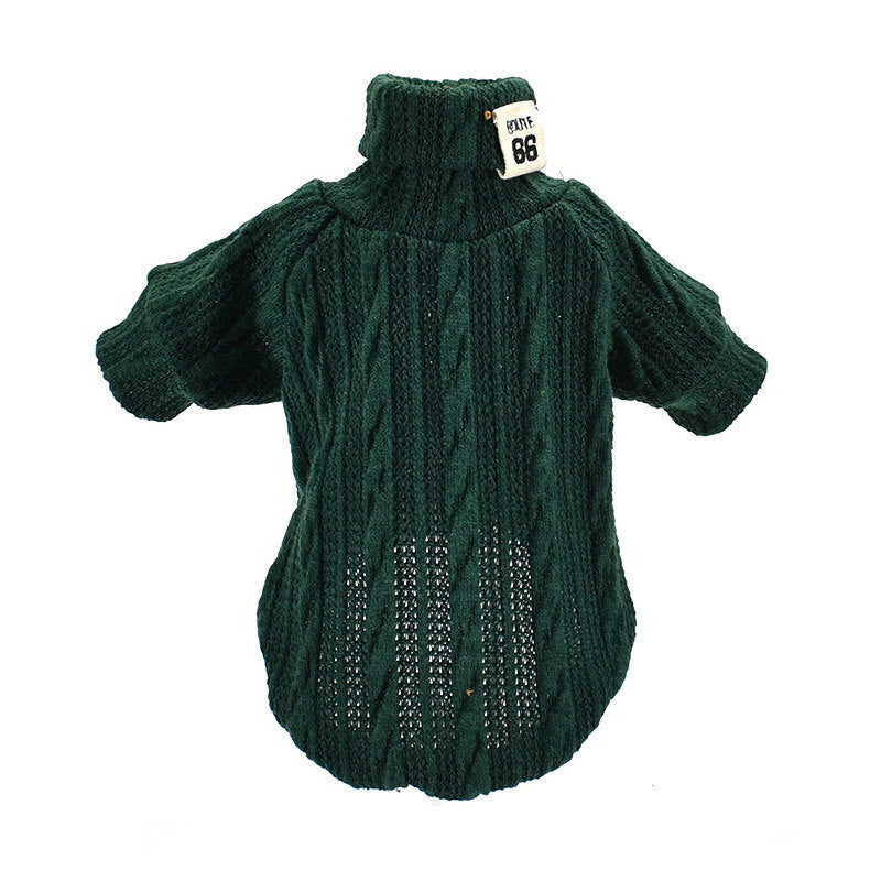 JMT-855434 Cozy Knitwear Coat for Small and Medium Pets in Orange, Black, and Grey