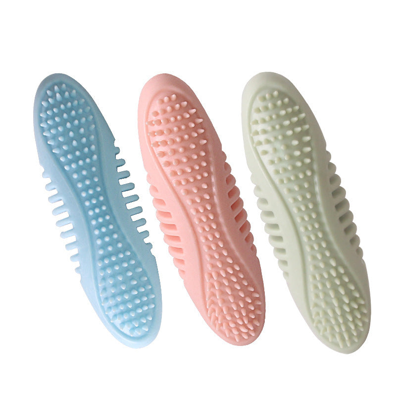 JMT-855498 Durable TPR Dog Chewing Toy - Molar Teeth Care in Blue, Pink, and Green, 12CM Length