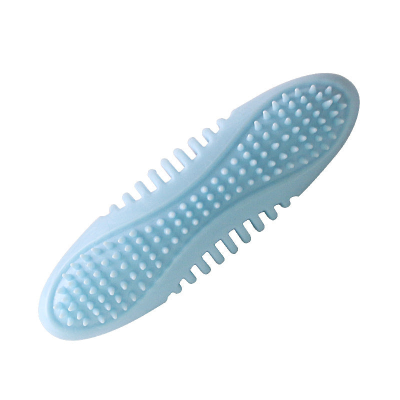 JMT-855498 Durable TPR Dog Chewing Toy - Molar Teeth Care in Blue, Pink, and Green, 12CM Length