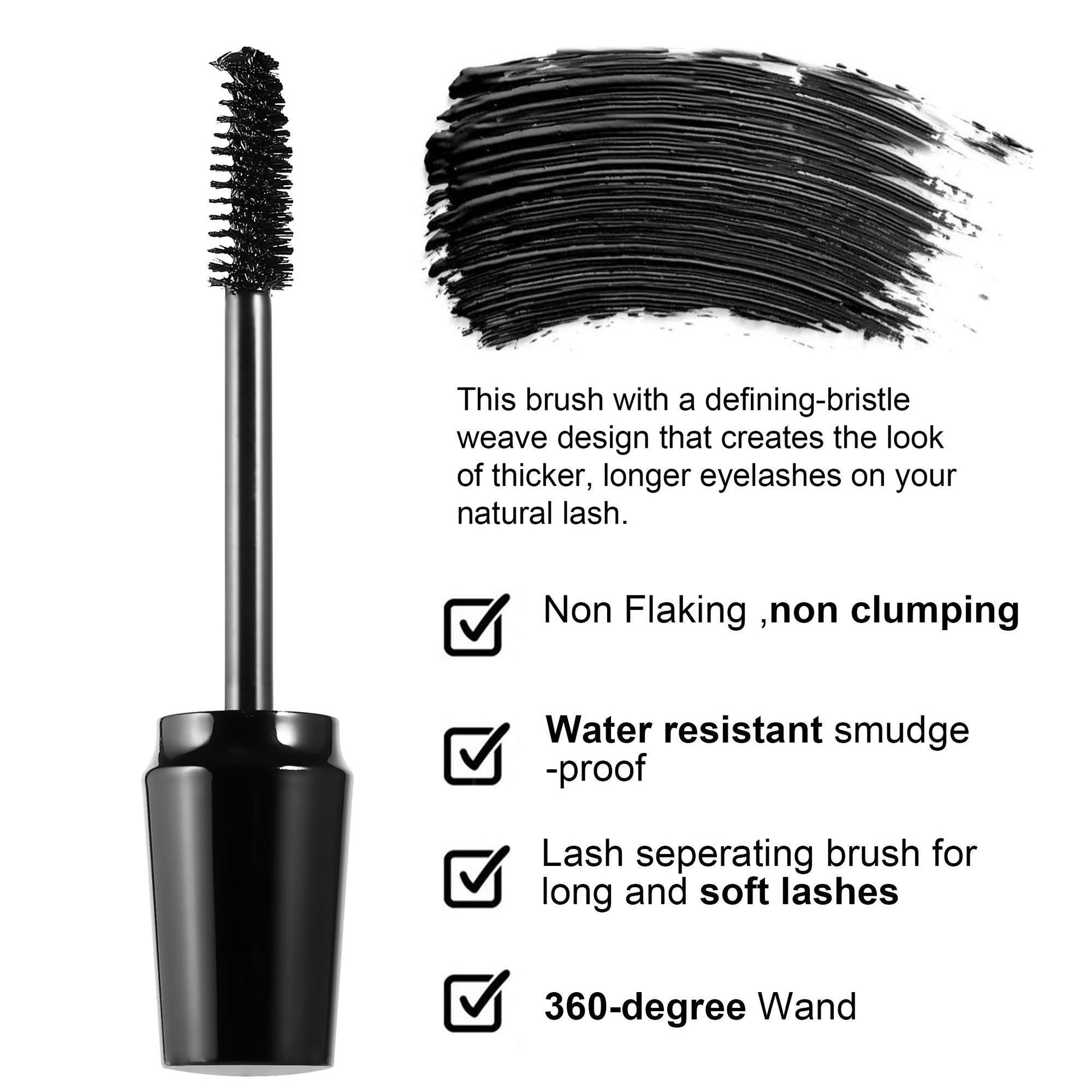 JMT-855626 Thickening and Curling Mascara for Effortlessly Beautiful Lashes