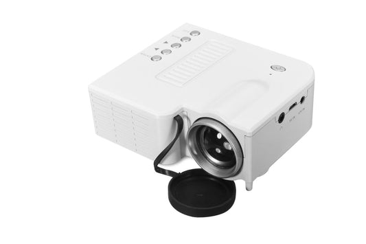 JMT-855690 Mini LED Projector UC28B - 50 Lumens, 320x180 Resolution, Compact and Portable with USB and TF Card Support