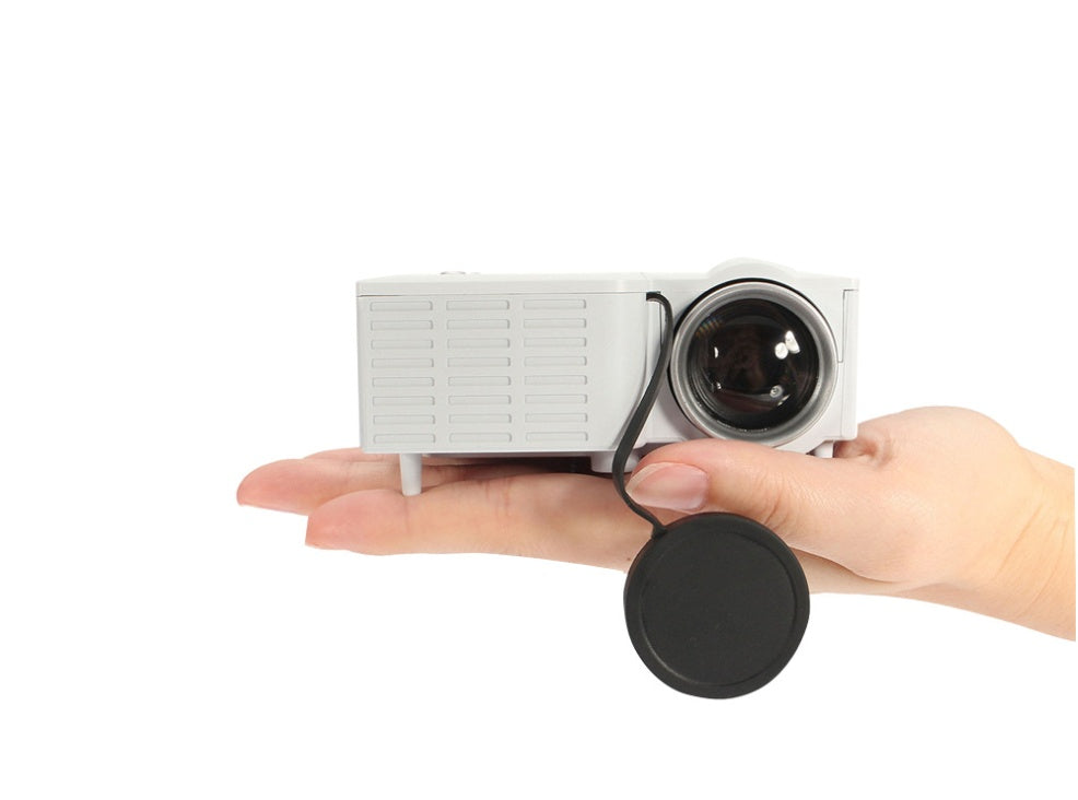 JMT-855690 Mini LED Projector UC28B - 50 Lumens, 320x180 Resolution, Compact and Portable with USB and TF Card Support