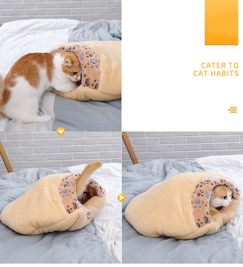 JMT-855818 Cozy Cat Sleeping Bag for All Seasons - Available in S and M Sizes