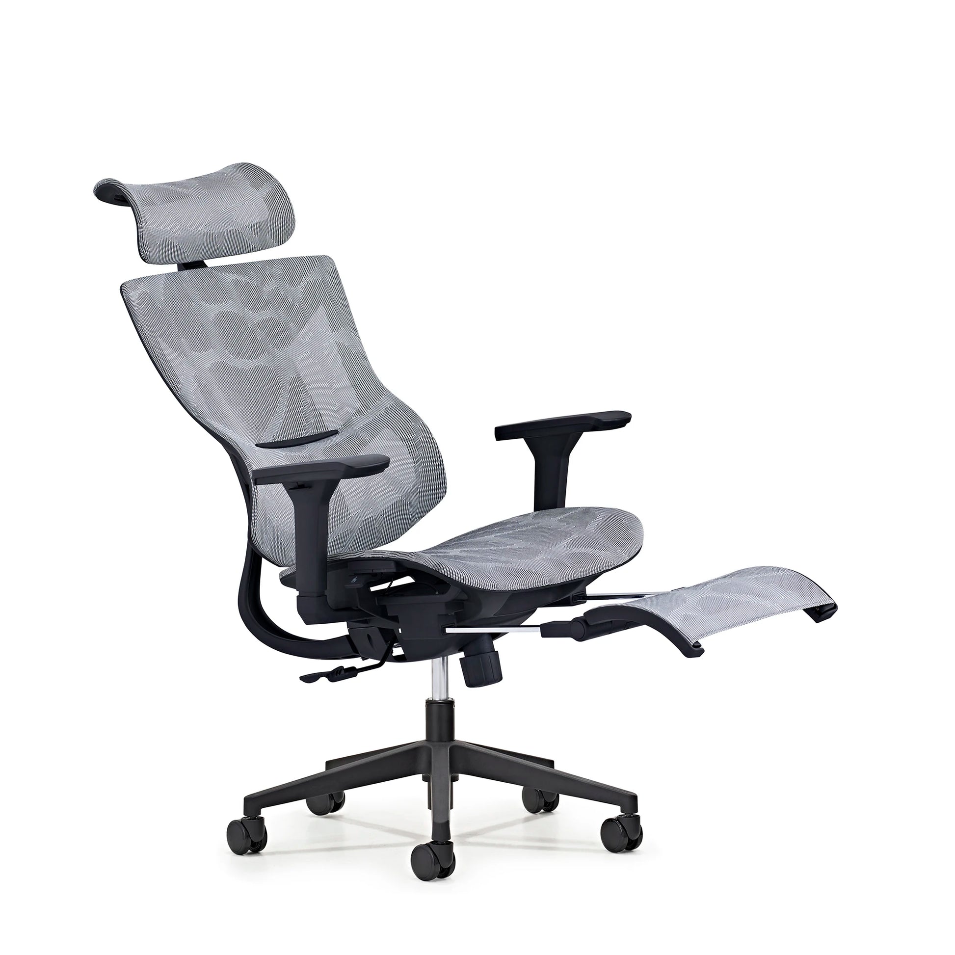 JMT-855818 Ergonomic High Back Mesh Office Chair with Footrest, Full Swivel Executive Design