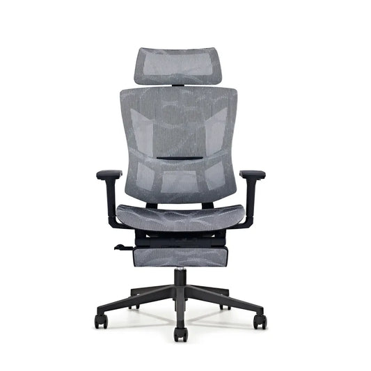 JMT-855818 Ergonomic High Back Mesh Office Chair with Footrest, Full Swivel Executive Design