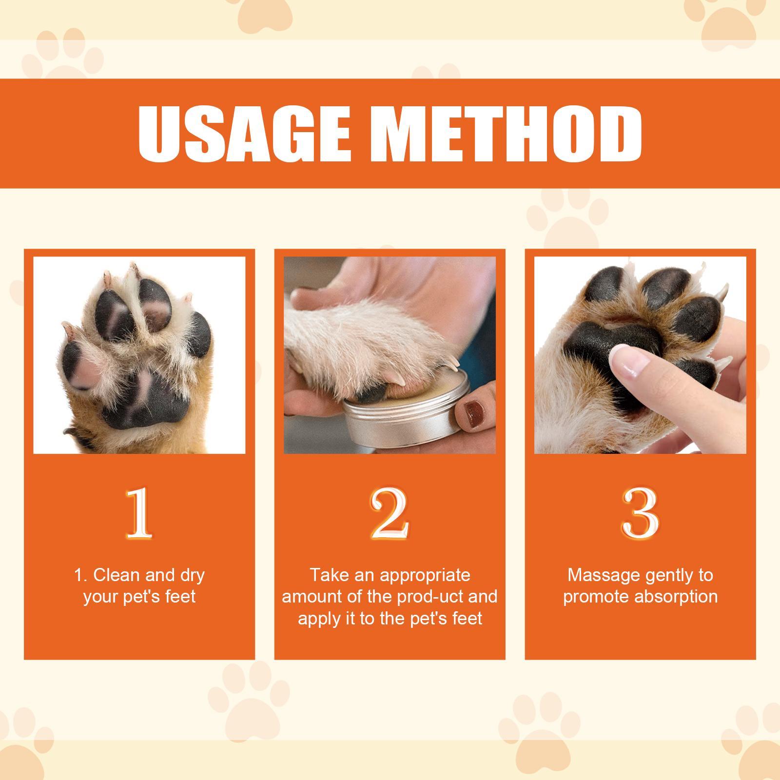 JMT-856138 Pet Moisturizing Paw Cream for Cats and Dogs - Softens and Protects Dry, Cracked Paw Pads