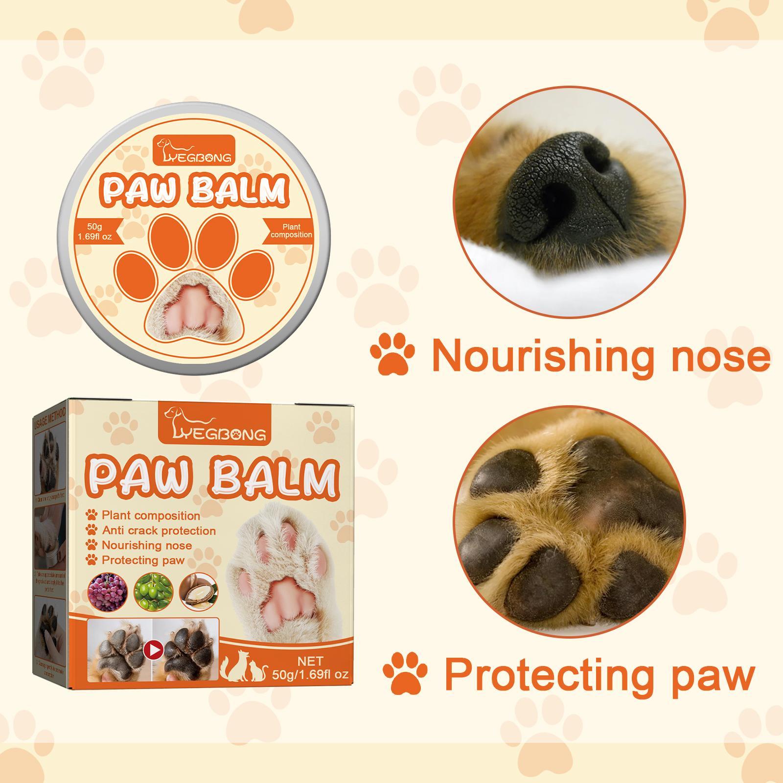 JMT-856138 Pet Moisturizing Paw Cream for Cats and Dogs - Softens and Protects Dry, Cracked Paw Pads