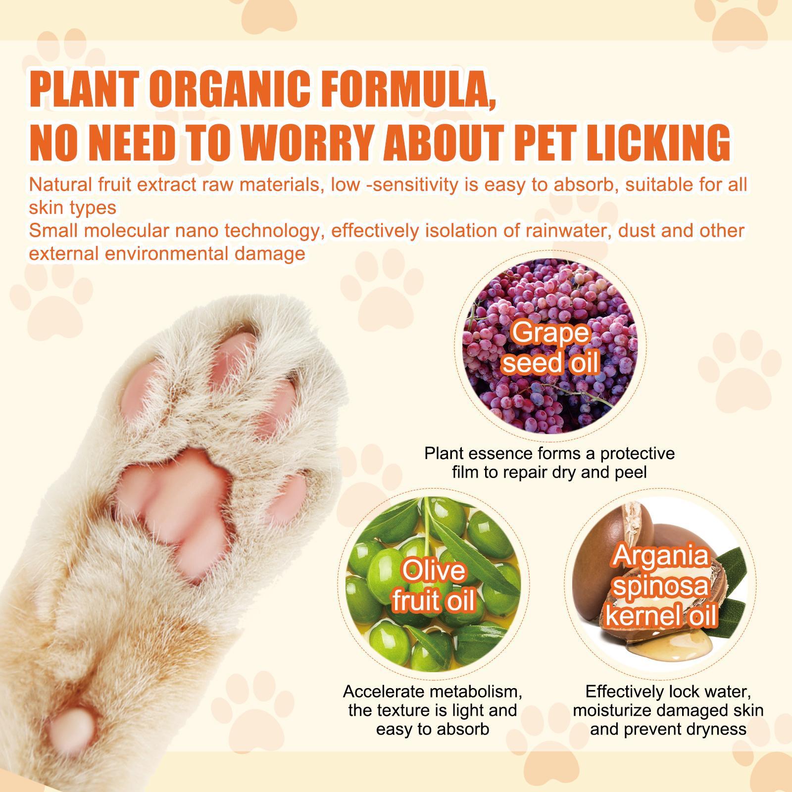 JMT-856138 Pet Moisturizing Paw Cream for Cats and Dogs - Softens and Protects Dry, Cracked Paw Pads