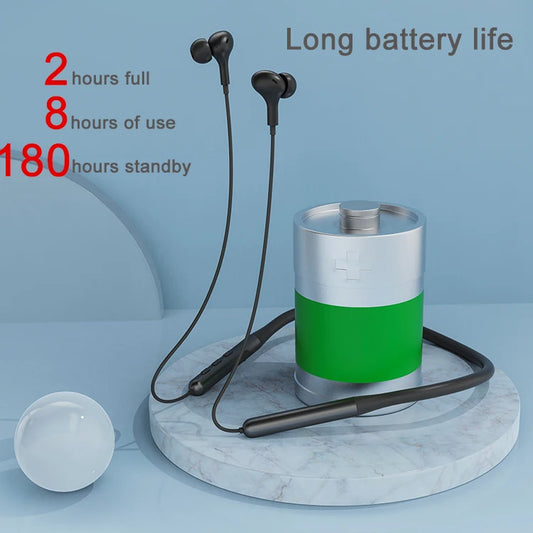 JMT-856330 Wireless In-Ear Earphones with Noise Reduction and Built-in Microphone, Neckband Design for Comfort and Control