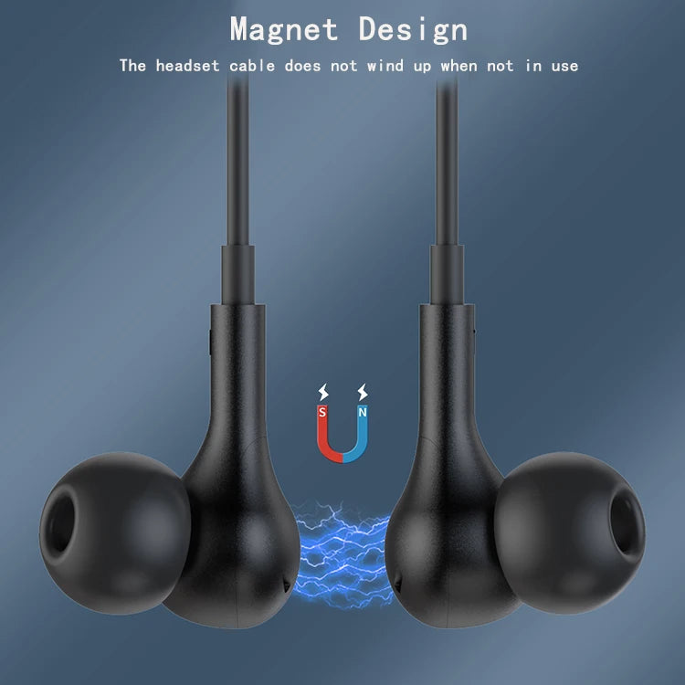 JMT-856330 Wireless In-Ear Earphones with Noise Reduction and Built-in Microphone, Neckband Design for Comfort and Control