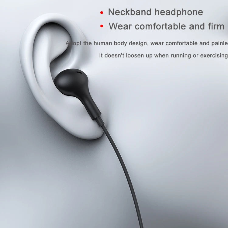 JMT-856330 Wireless In-Ear Earphones with Noise Reduction and Built-in Microphone, Neckband Design for Comfort and Control