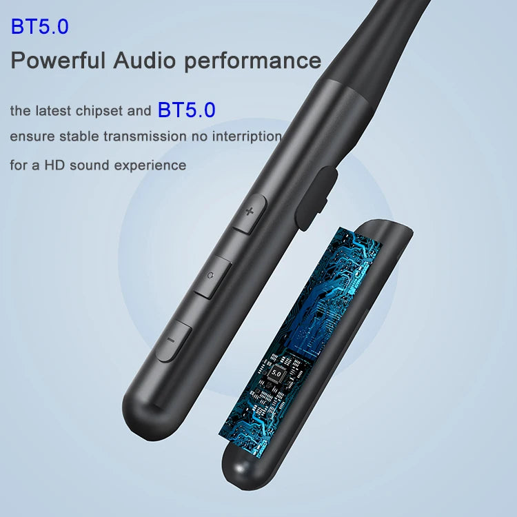 JMT-856330 Wireless In-Ear Earphones with Noise Reduction and Built-in Microphone, Neckband Design for Comfort and Control