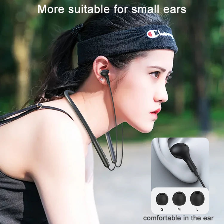 JMT-856330 Wireless In-Ear Earphones with Noise Reduction and Built-in Microphone, Neckband Design for Comfort and Control